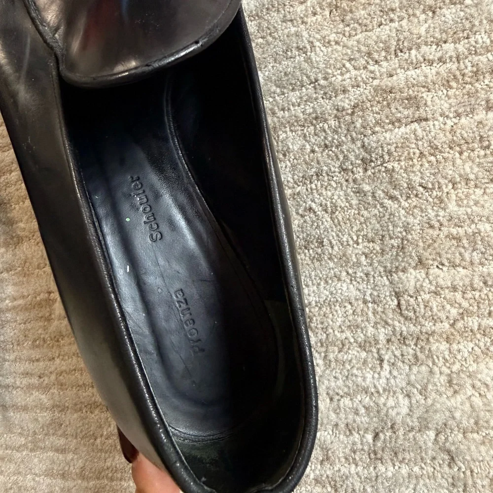 PROENZA SCHOULER Pointy Toe Loafer in Black Size 38